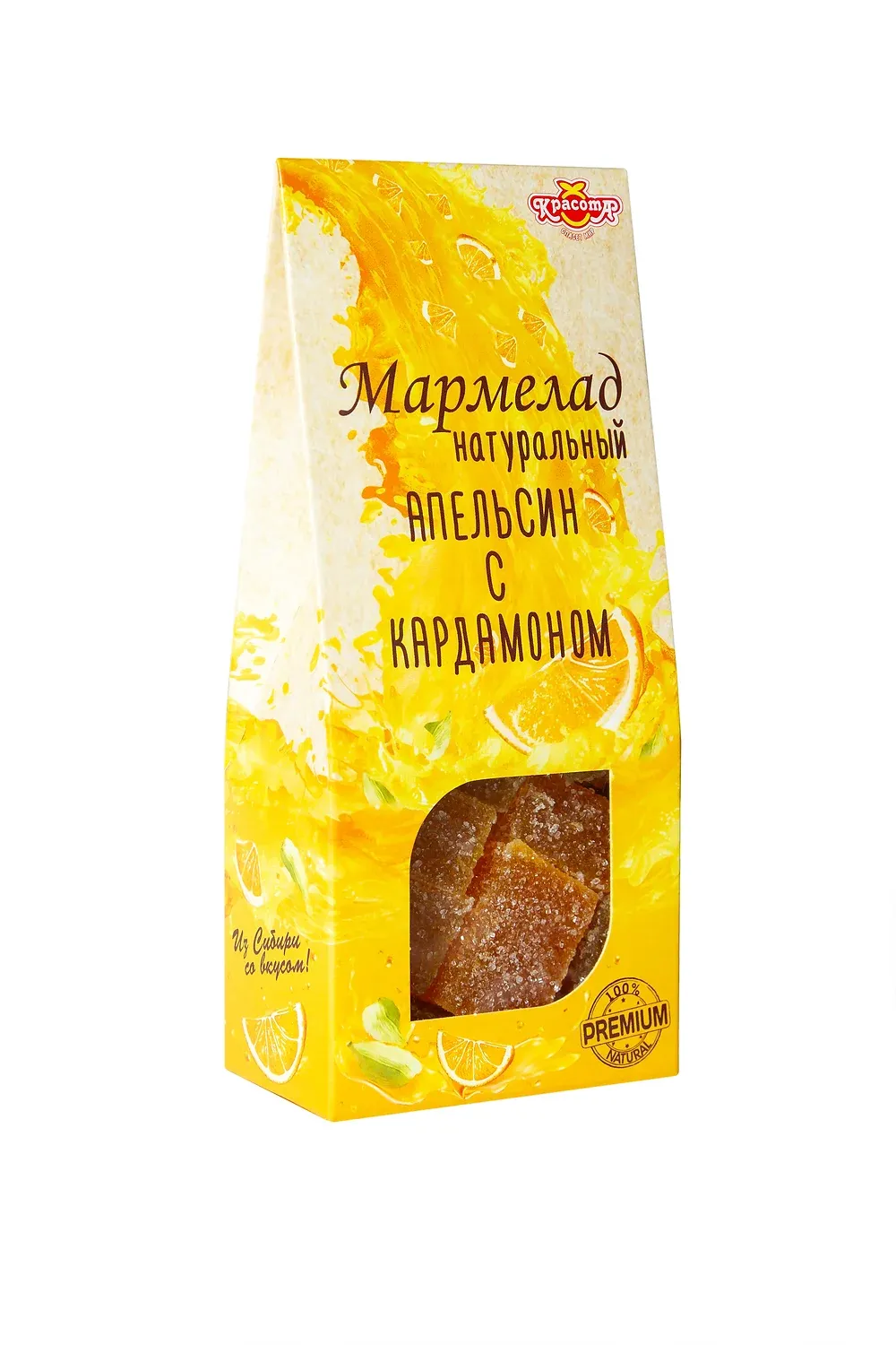 Мармелад натуральный Апельсин с кардамоном, 140г