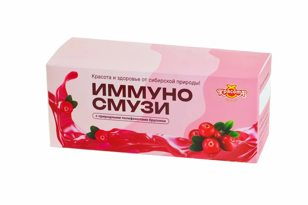 Иммуносмузи с природными полифенолами брусники, 140г
